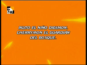 Ikuto, o Menino Digimon! Cherrymon, o Guardião do Bosque! ("Ikuto, the Digimon Boy! Cherrymon, the Guardian of the Woods!")